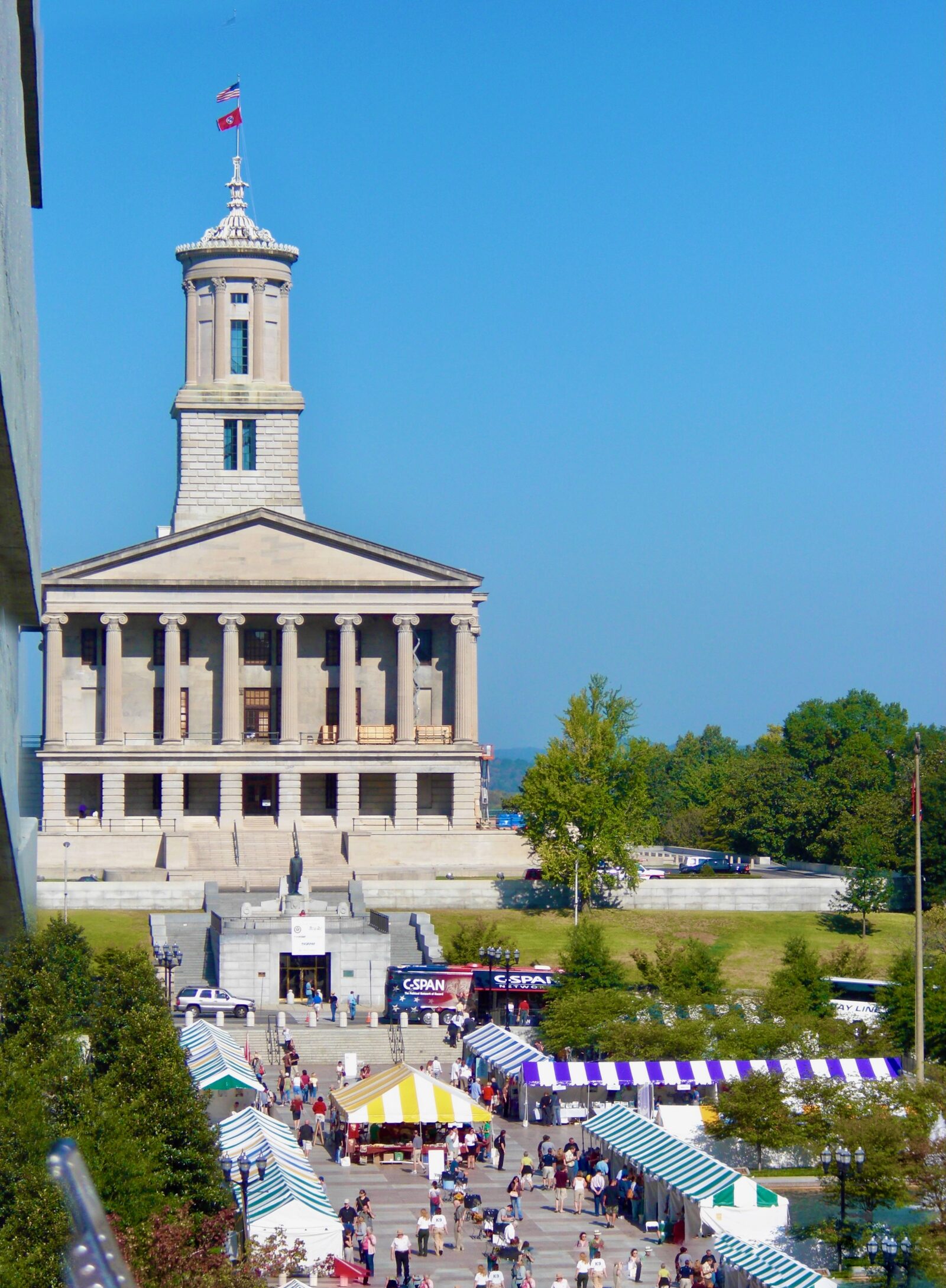 The Tennessee State Capitol building in Nashville, where the legislature refused to reapportion for sixty years