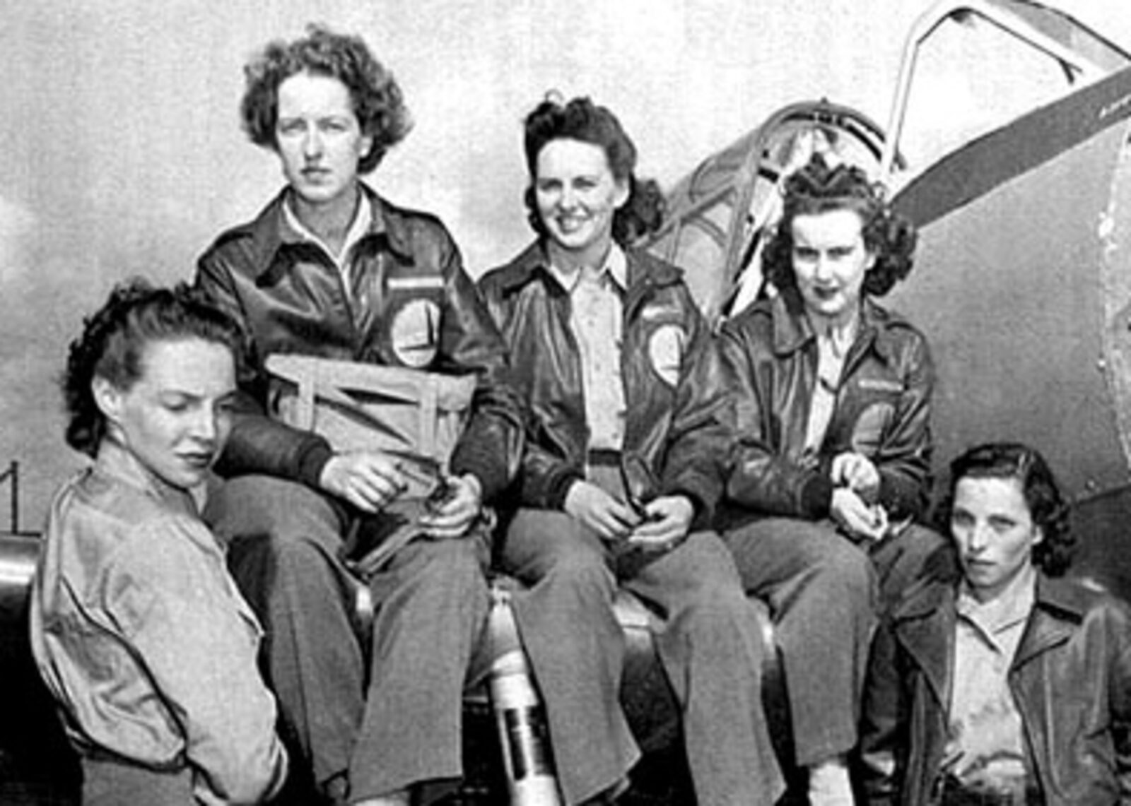 Women's Auxiliary Ferrying Squadron pilots, photographed March 7, 1943 — two weeks before Cornelia Fort's death